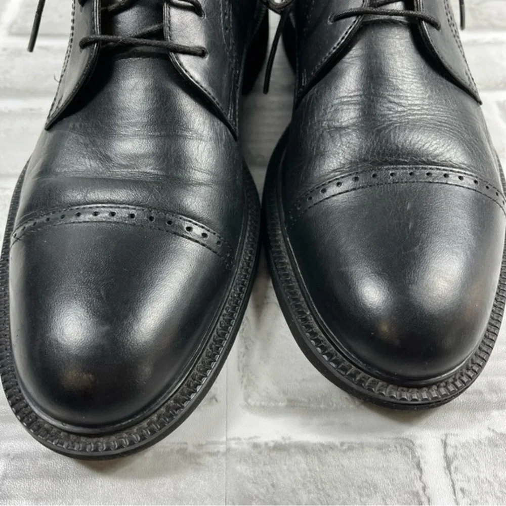 Rockport DresSports Men’s 9.5 N Black Leather Cap Toe Dress Oxford